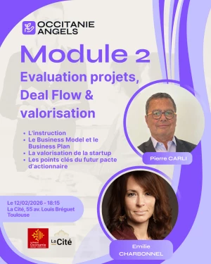 Affiche Module 2 : Evaluation projets, deal flow & valorisation