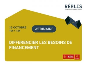 Affiche [Réalis] Webinaire : Différencier les besoins de financement