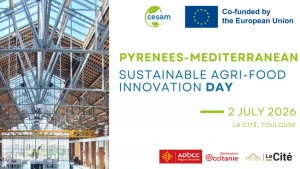 Affiche Clôture du programme européen CESAM – Circular Economy and Sustainable Solutions for Agro‑food in the Mediterranean