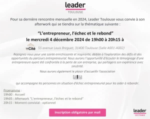 Affiche L'entrepreneur, l'échec et le rebond