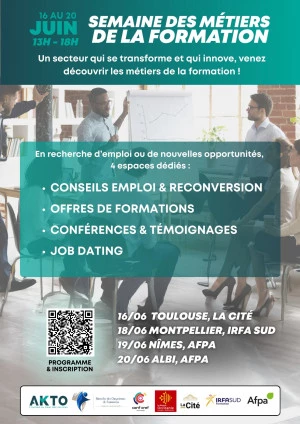 Affiche Semaine des métiers de la formation