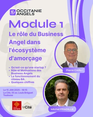 Affiche Module 1 : Le rôle du Business Angel dans l'écosystème d'amorçage